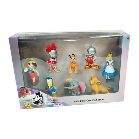 Juguete Set 8 Figuras Disney Clasicas 100 Años Infantil-0