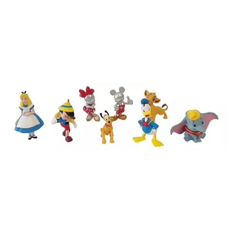 Juguete Set 8 Figuras Disney Clasicas 100 Años Infantil-1