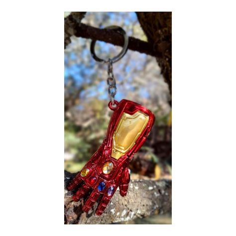 Llavero Metalico Premium Guantalete Iron Man 8cm-1