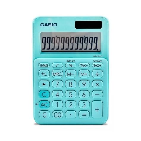 Calculadora De Escritorio 10 Digitos Turquesa MS-7UC-0