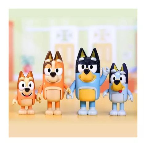 Juguete Set 4 Figuras Articuladas Bluey Y Su Familia Infantil-3