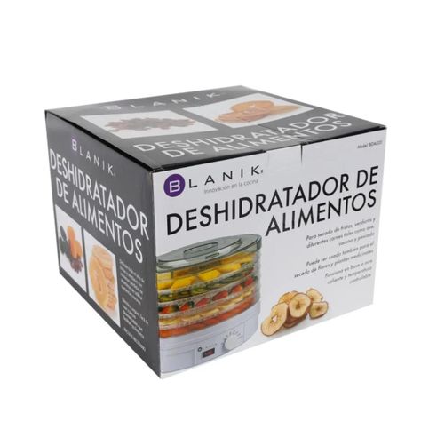 Deshidratador de Alimentos 5 bandejas 250W Blanco Blanik-4