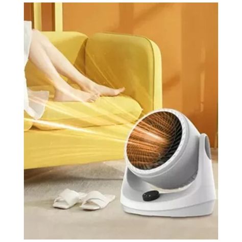 Calefactor Termoventilador 2000W Blanco Circular 90°-5