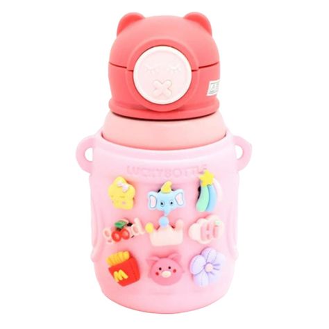 Termo Termico 450ml Infantil Diseño Rosado-0