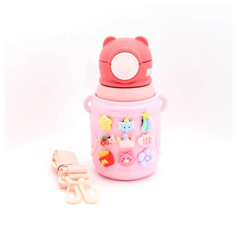 Termo Termico 450ml Infantil Diseño Rosado-1
