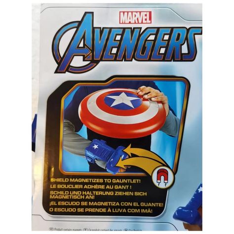 Juguete Escudo Capitan America Muñequera Magnetica Infantil-5