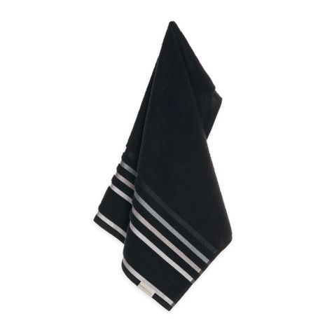 Toalla de mano Karsten Lumina 500gr 48 x 80 cm Negra/Gris-1