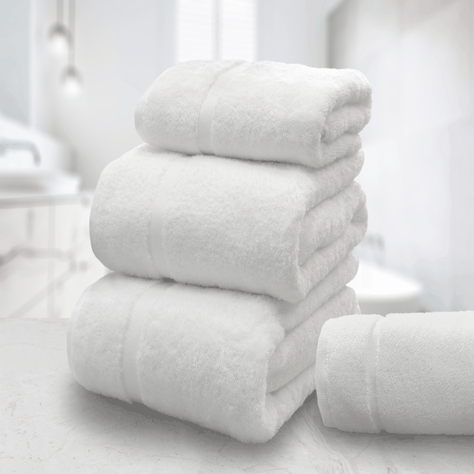 Toalla de mano hotelera Karsten Agatha 600gr 48 x 90 cm Blanca-0