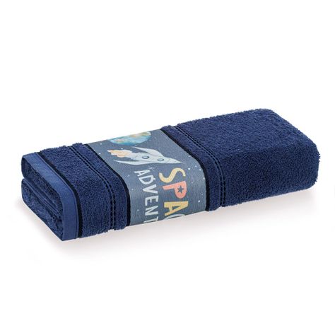 Toalla de baño Karsten Galáxia Azul Marino-0
