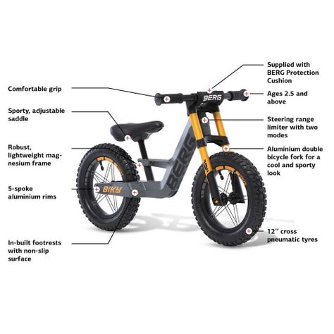 Bicicleta sin pedal Biky Cross Verde-5