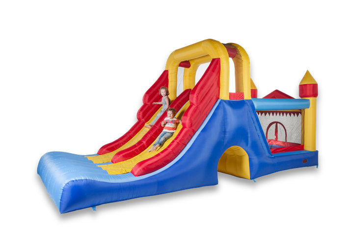 Juego Inflable Tobogán Doble-0