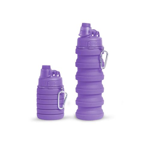 Pack 2 Botellas Plegable Morada-5