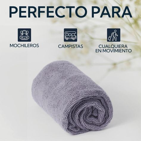 Toallon Microfibra Terry Gris-4