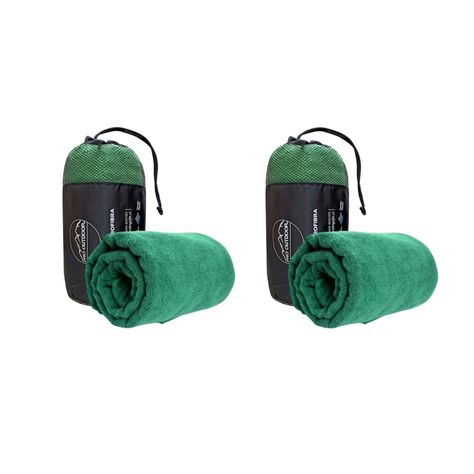 Pack 2 Toallas Microfibra Terry Verde-0
