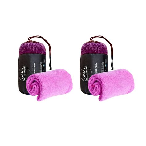 Pack 2 Toallas Microfibra Terry Morada-0