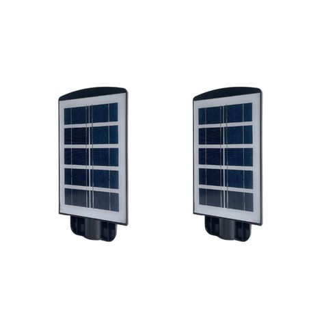 Pack 2 Luminaria Led 50 W Solar Contra Agua-0