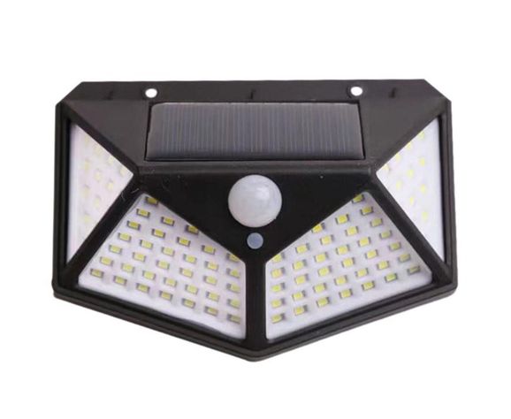 Aplique Triangular 100 Led Solar Contra Agua-0