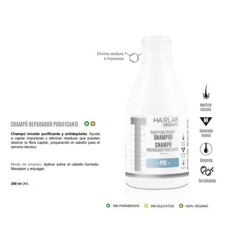 Salerm Hairlab Shampoo Pre Preparador Purificante 300ml-1