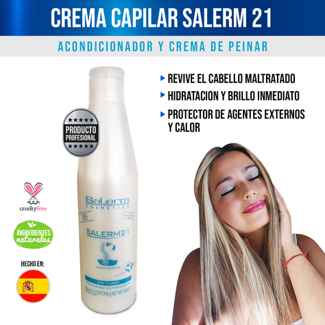 Acondicionador Salerm 21 Proteína De Seda Hidratante 250ml-1
