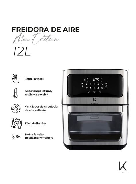 Freidora de Aire Max Edition 12L Kitchen-It-2