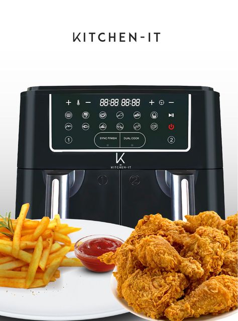 Freidora de Aire Dual Edition 9L Kitchen-It-5