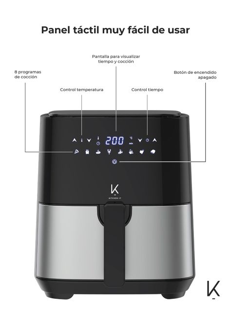 Freidora de Aire Plus Edition 5L Kitchen-It-3