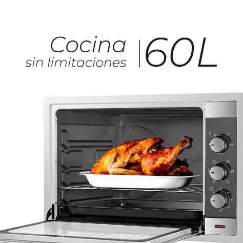 Horno Eléctrico Silver Series 60L Kitchen-It-2