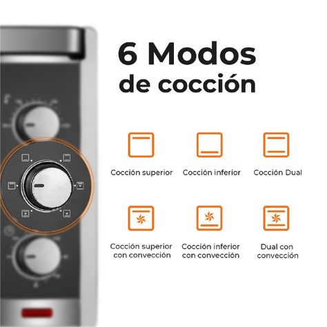 Horno Eléctrico Silver Series 45L Kitchen-It-4