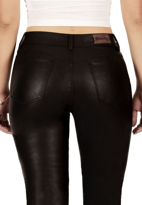 Pantalón cuerina Divino Zircón I negro-3