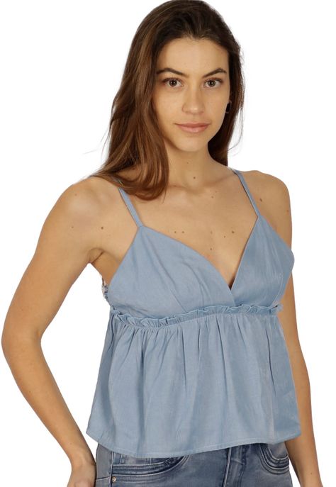 Polera Inna Tirantes Celeste Divino Jeans-0