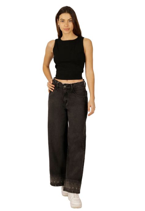 Jeans Rafaella Negro Divino Jeans-0