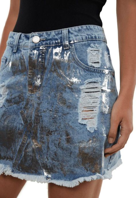 Falda Ganges I Celeste Divino Jeans-3
