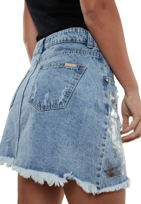 Falda Ganges I Celeste Divino Jeans-4