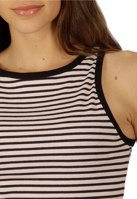 Polera Lia I Rayada Blanca-Negra Divino Jeans-2