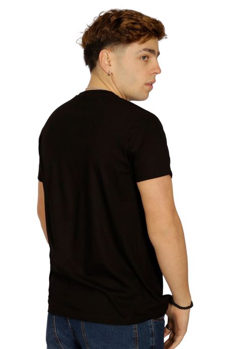 Polera Joao II Cuello V Negra Peroé-1