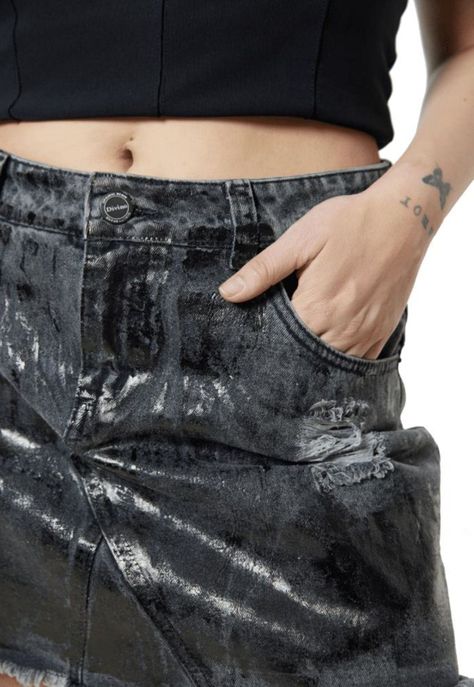 Falda Ganges II Negra Divino Jeans-3