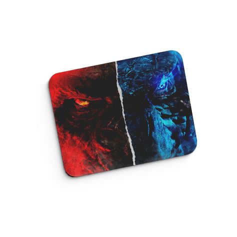 Mouse pad Godzilla y Kong  M433 24x20 cm x 3 mm  Neopreno ANHIZ-0