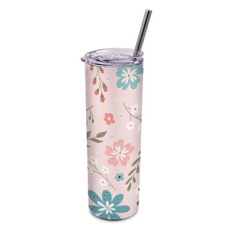 Vaso termico Tumbler 600 ml Flores-0