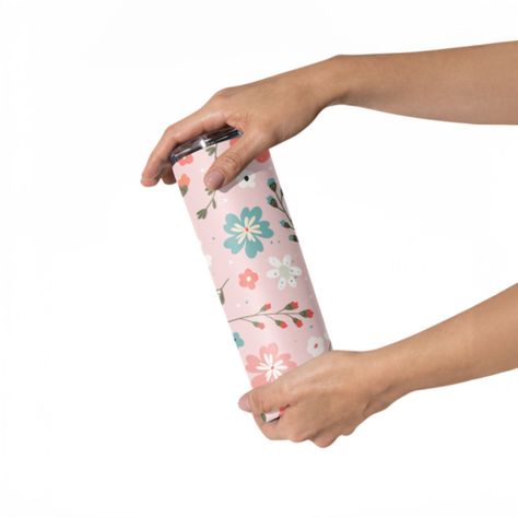 Vaso termico Tumbler 600 ml Flores-1