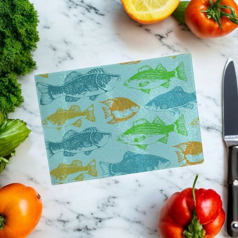 Tabla de cocina 20x28 cms Peces T103-S-1