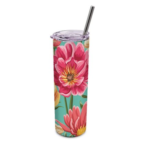Vaso termico Tumbler TUMB3V3 Flores 600 ml-0
