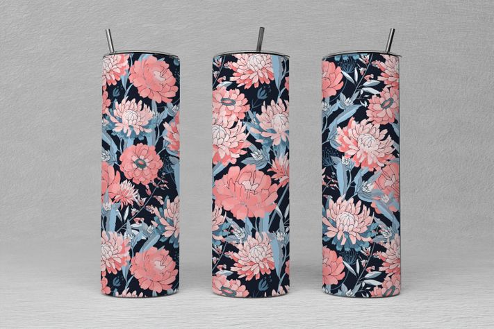 Vaso termico Tumbler TUMB3V4 Flores 600 ml-1