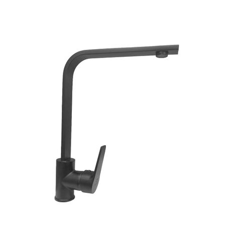 Llave Monomando Lavaplatos Vertical Notte Negro-0