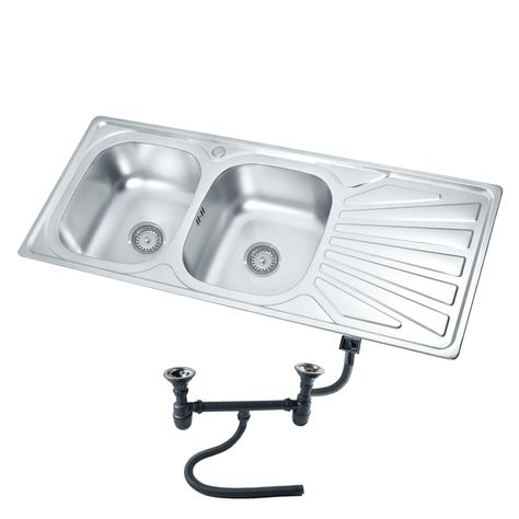 Lavaplatos Empotrado Doble 120x50 Derecho Accesorios-0