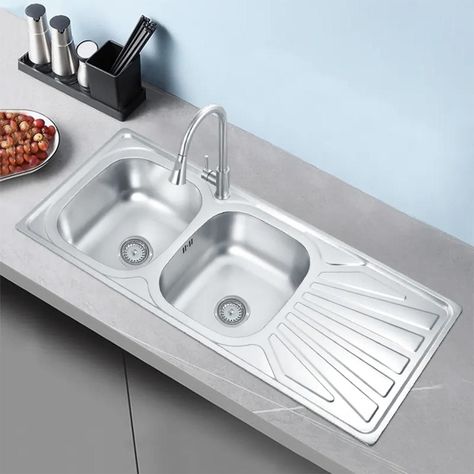 Lavaplatos Empotrado Doble 120x50 Derecho Accesorios-1