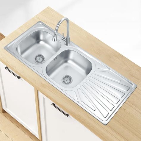 Lavaplatos Empotrado Doble 120x50 Derecho Accesorios-2