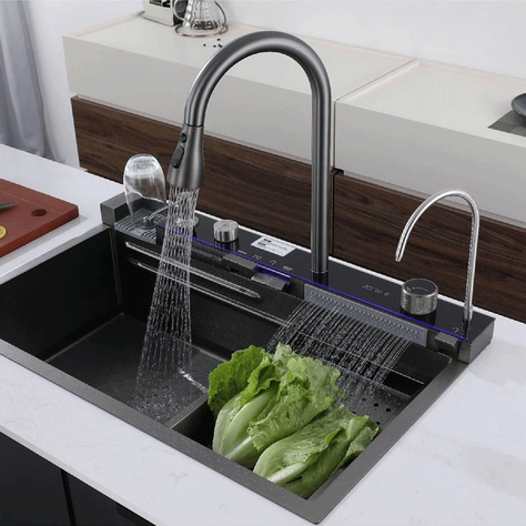 Lavaplatos Multifuncional Cascada Pro 75x45 Mateo-3