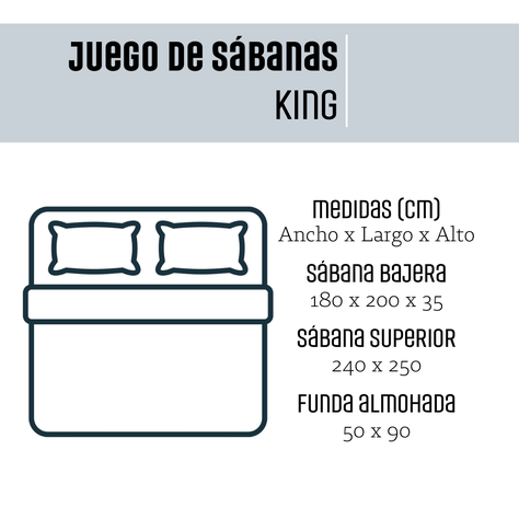 Juego de Sábanas Algodón Gris 300 Hilos King-5