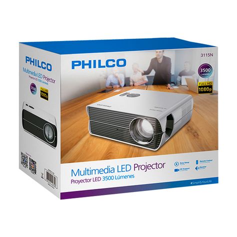 Proyector LED Philco 3115N Full HD 3500 Lumenes HDMI / USB-6