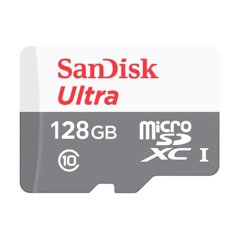 Tarjeta De Memoria MicroSD 128Gb Sandisk + Adaptador 100mb/s-1